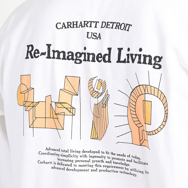   лонгслив Carhartt WIP L/S Living T-Shirt I030179-white - цена, описание, фото 7